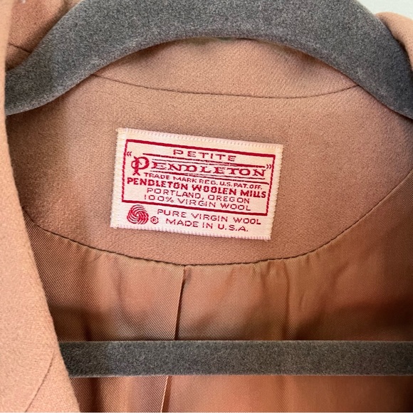 Vintage Pendleton 100% Virgin Wool Camel Blazer - 6 Petite - Picture 2 of 11